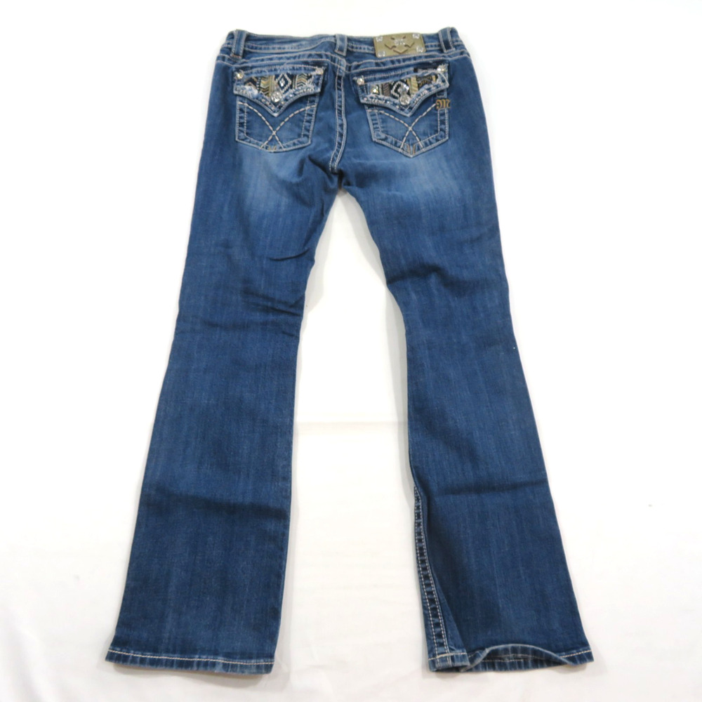 Miss Me Blue Jeans Signature Boot JW7067BV Blue Sz 30 Measured 31x32